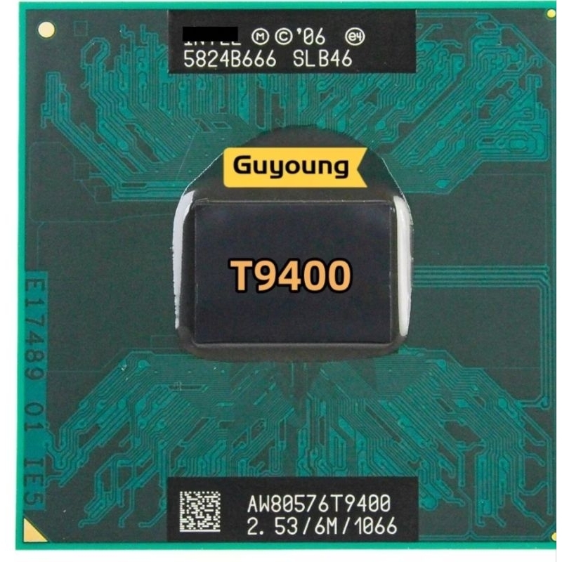 processador Core 2 Duo T9400 SLB46 SLAYY 2.5 GHz Used Dual-Core Dual-Thread CPU