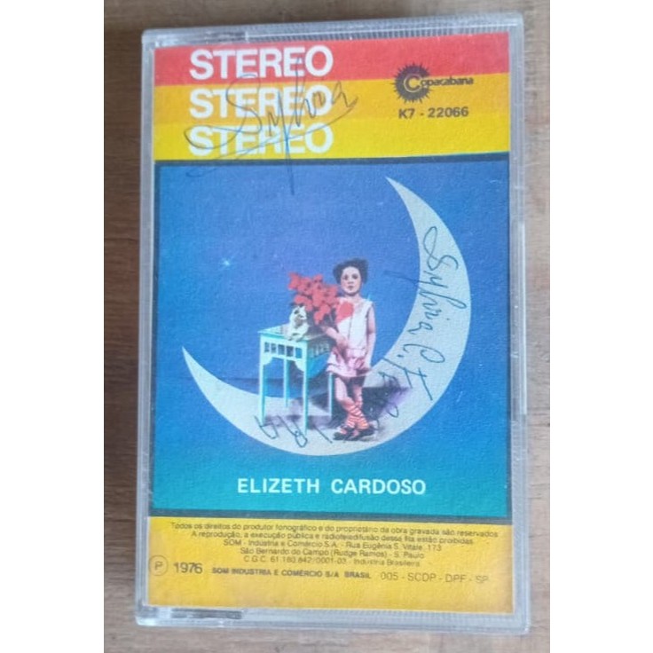 Fita K7 Elizeth Cardoso - Copacabana -Rio Seco - Canção do Velho Cais