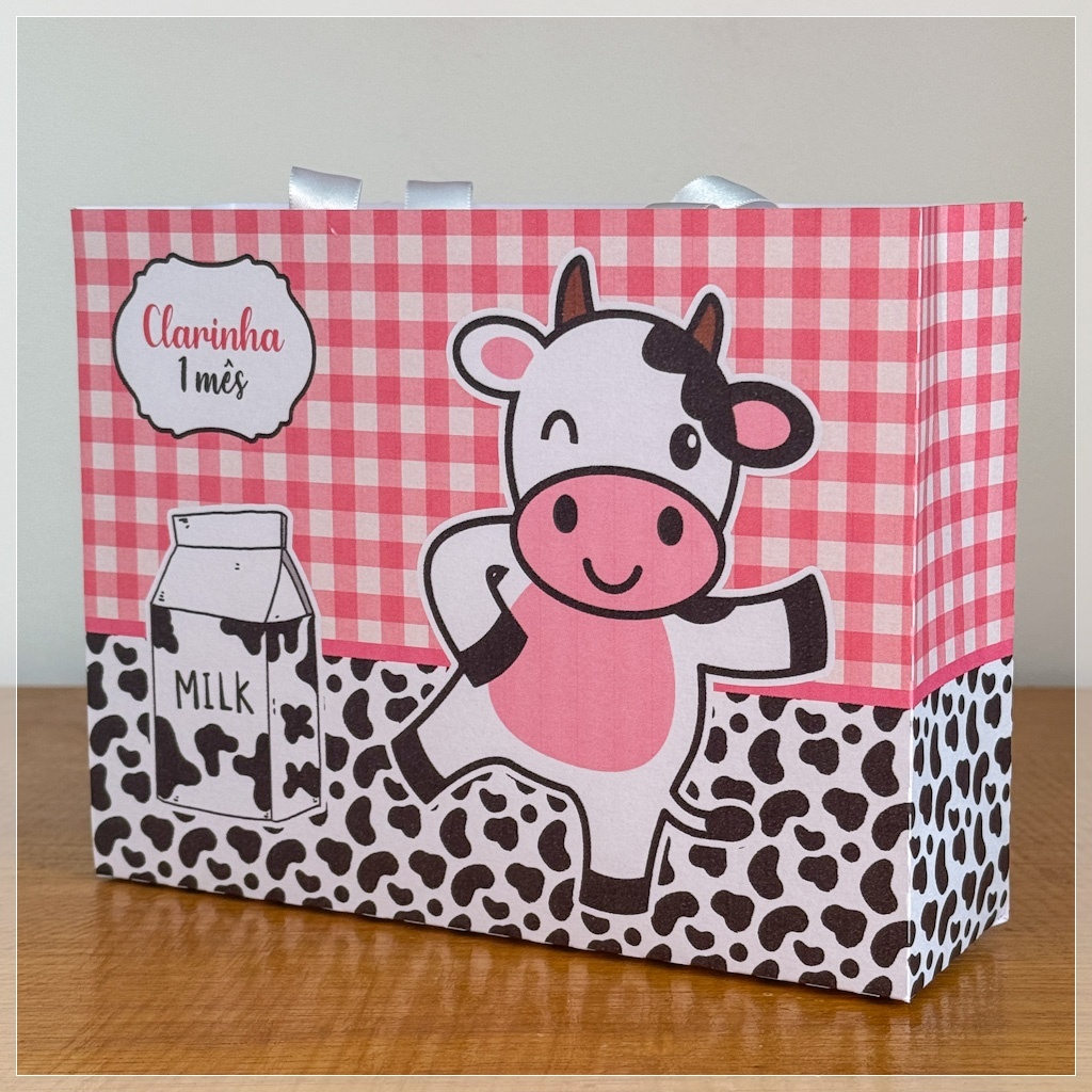 sacolinha eu amo meu tete vaquinha pegue e monte-lembrancinha personalizada-festa personalizada-aniversario personalizad