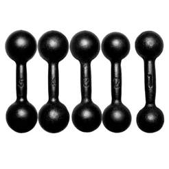 Halter Bola Pintado 1 a 5 kg Treino Musculação Peso Livre Funcional Academia