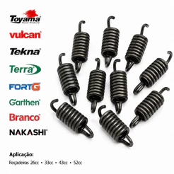 Mola Embreagem 8 Voltas Roçadeira Toyama Tekna Nakashi Vonder Dayo E Importadas 33/43/52cc 10un