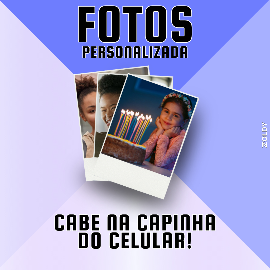 Kit Mini Fotos Personalizadas - Até 50 UN - Envio Imediato
