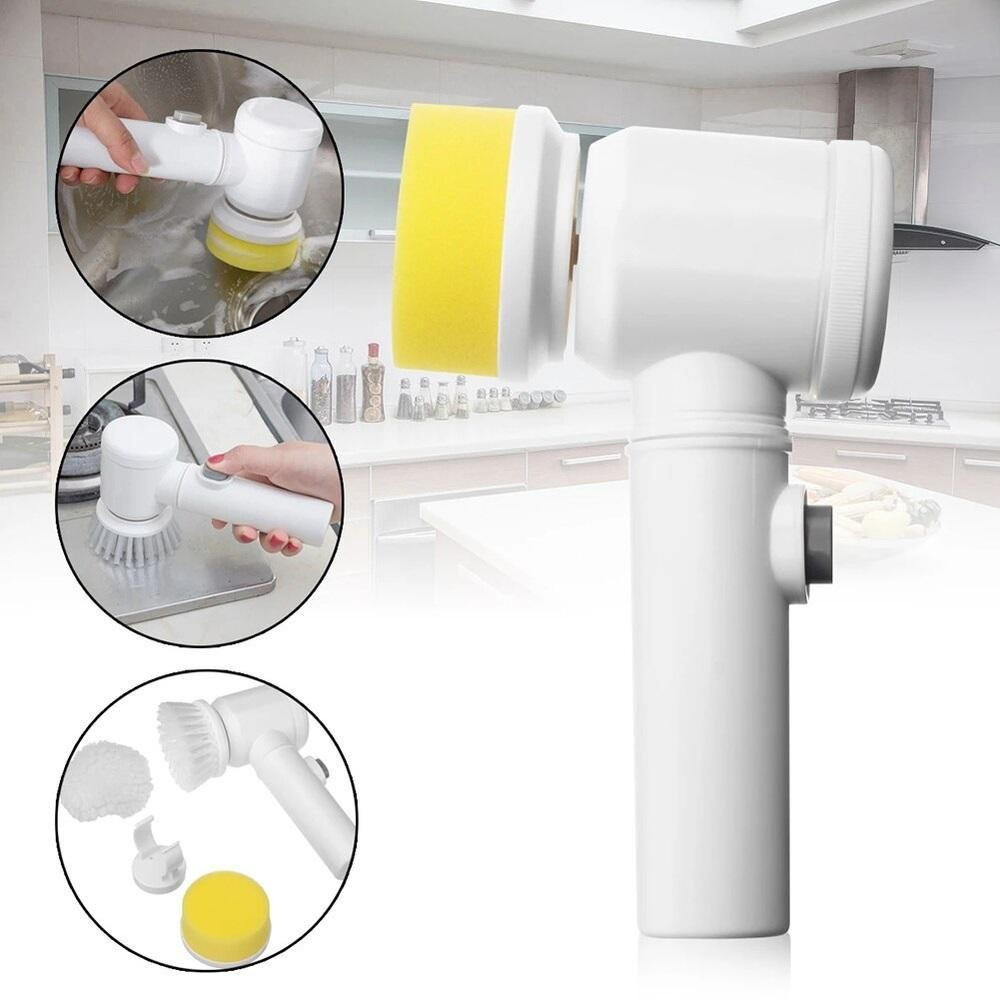 Escova Eletrica de Limpeza 3 em 1 Sem Fio Limpador Multiuso Portátil Pratico Para Cozinha Banheiro