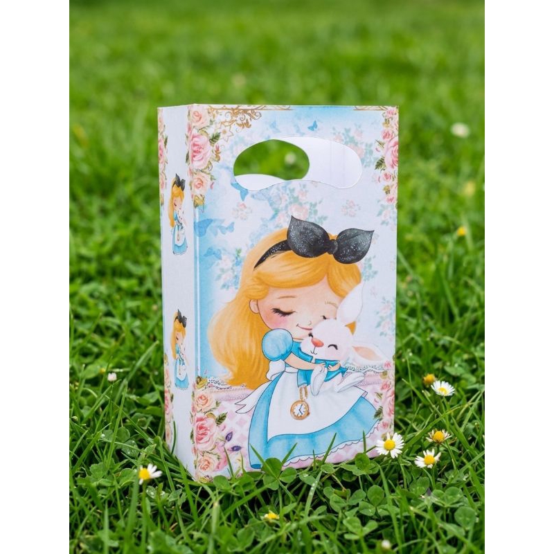 Sacolinhas surpresa personalizadas Alice país das maravilhas kits festas lembrancinhas