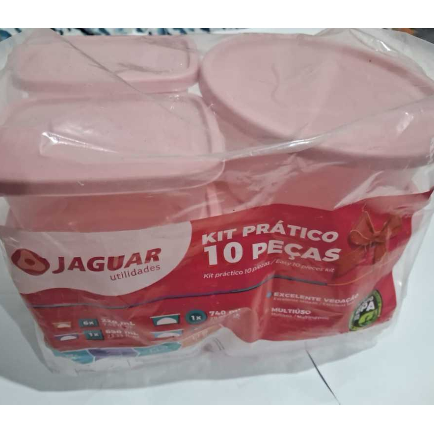 KIT PRATICO COM 10 TAPUERE  JAGUAR UTILIDADES 6X220ML,  2X750ML, 1X690ML, 1X740ML VARIADAS CORES