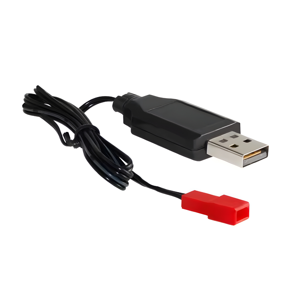 Carregador 3.7v JST USB para Bateria de Drone Syma Carrinho Lancha Helicoptero Barco Avião