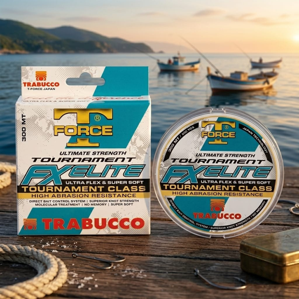Linha Monofilamento Trabucco T-Force Fx Elite 300m Alta Resistência