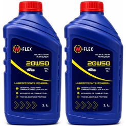 Kit 02 Óleo Mineral W-flex 20w50 Api Sl
