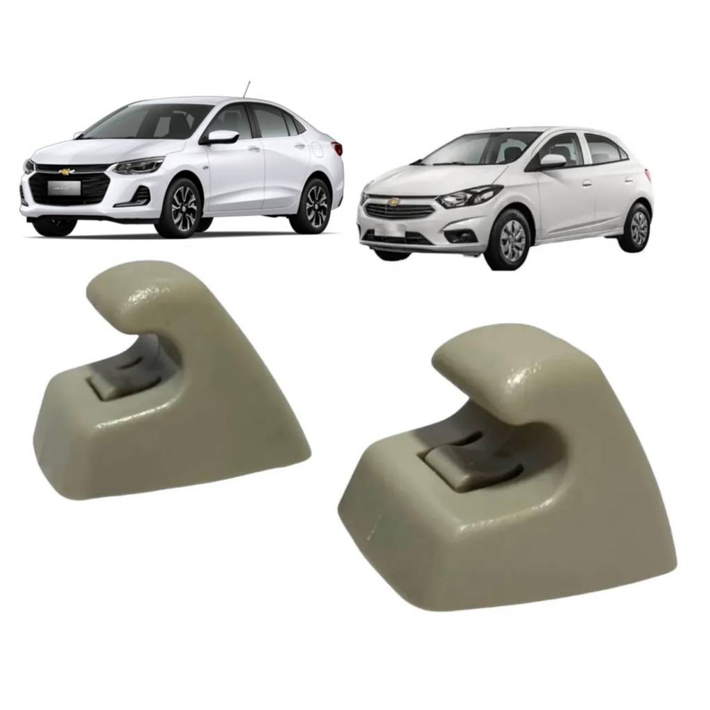 Presilha Suporte Sombreira Do Suporte Quebra Sol Gm Onix 2013-2024 - 2 Peças Original 52018709