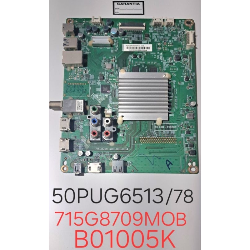 PLACA PRINCIPAL TV PHILIPS 50PUG6513/78 715G8709MOBB01005K FOTOS, VÍDEO E DESCRIÇÃO