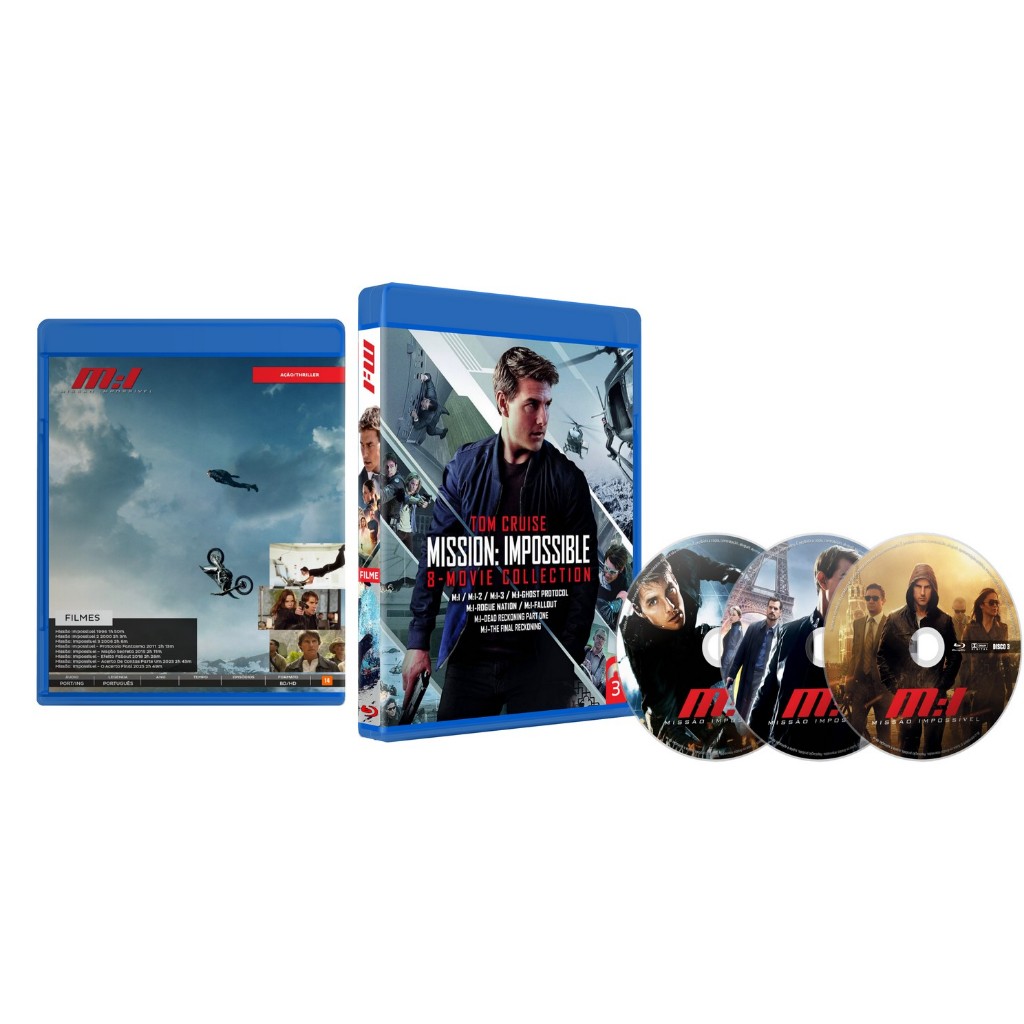 Bluray Missão Impossível Todos os Filmes (1996 - 2025) Dual Áudio Fullhd