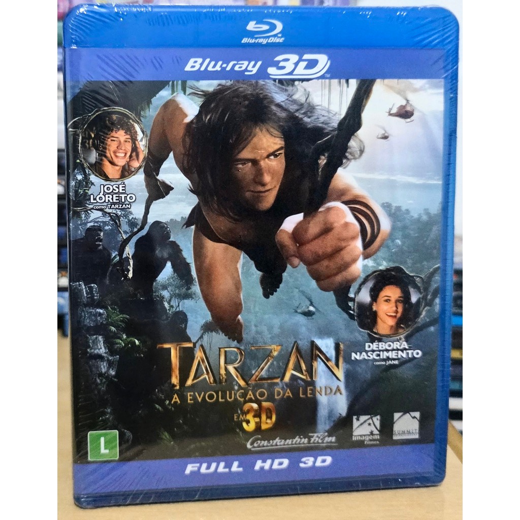 Blu-ray 3D e 2D Tarzan A Evolução Da Lenda (Original Lacrado)