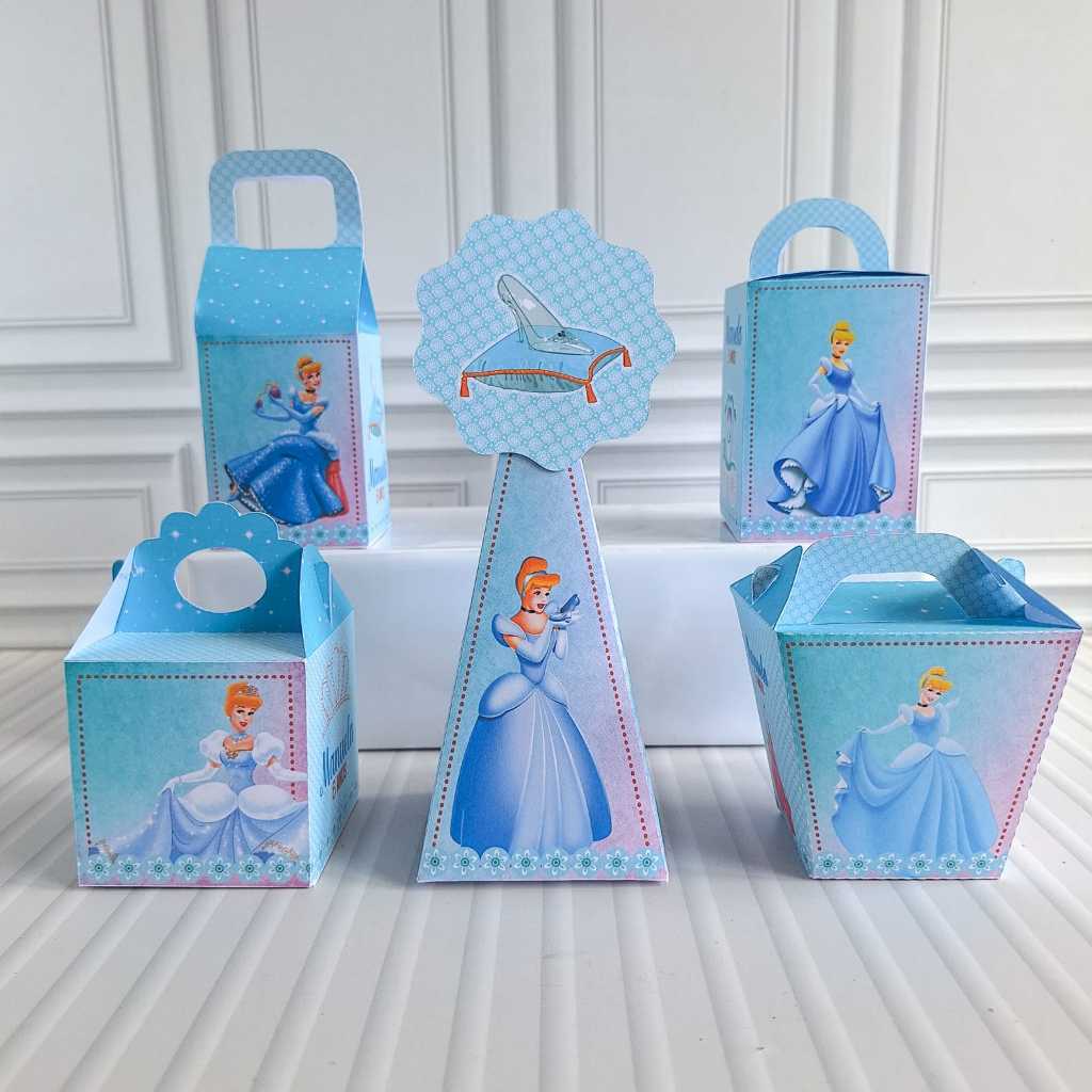 Personalizados Cinderela - PEGUE E MONTE - kit festa - lembrancinhas - aniversário - caixinhas