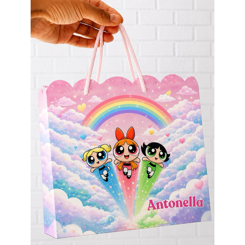 Sacolinha G Meninas super poderosas Personalizados /Lembrancinha de Festa /Aniversário