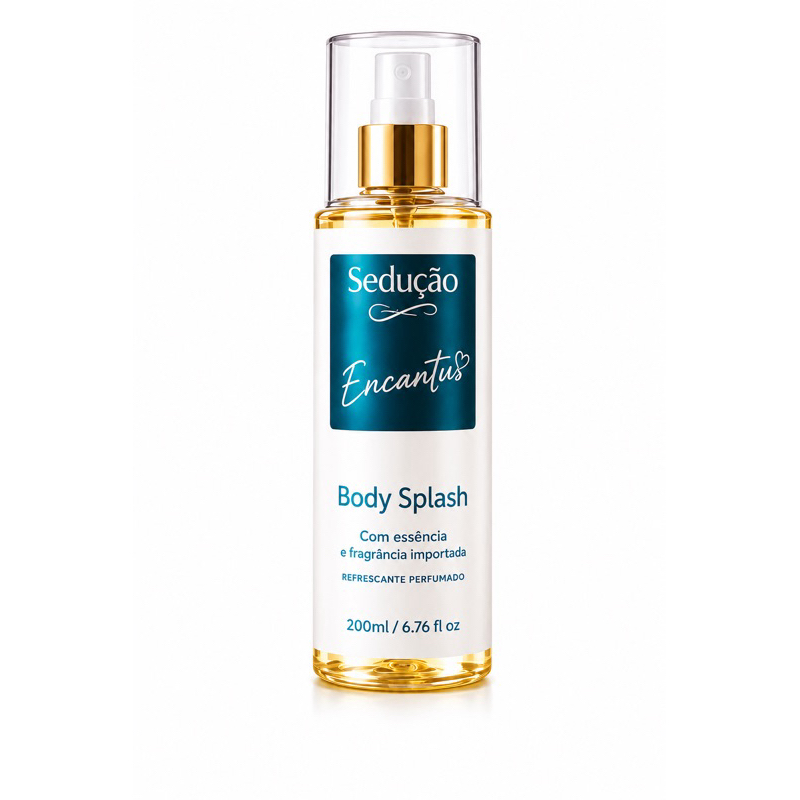 Body Splash Encantus Sedução 200ml Feminino Doce Baunilha Chiclete Longa Duração