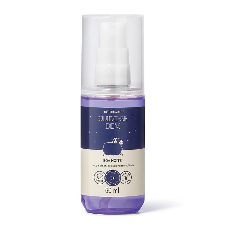 MINI Body Splash Desodorante Colônia Cuide-se Bem Boa Noite 60ml
