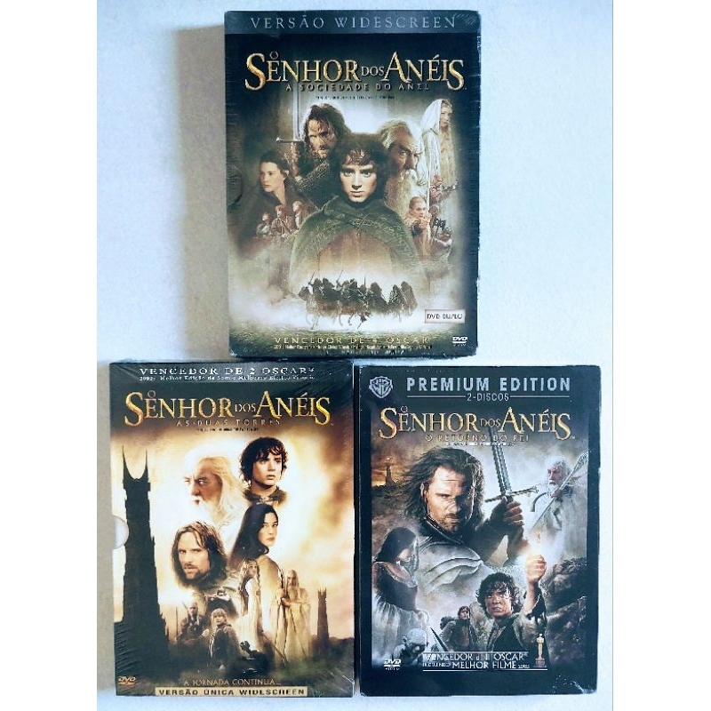 Dvd Duplo O Senhor Dos Anéis A Trilogia - 6 Discos Lacrado e Original (RARIDADE)