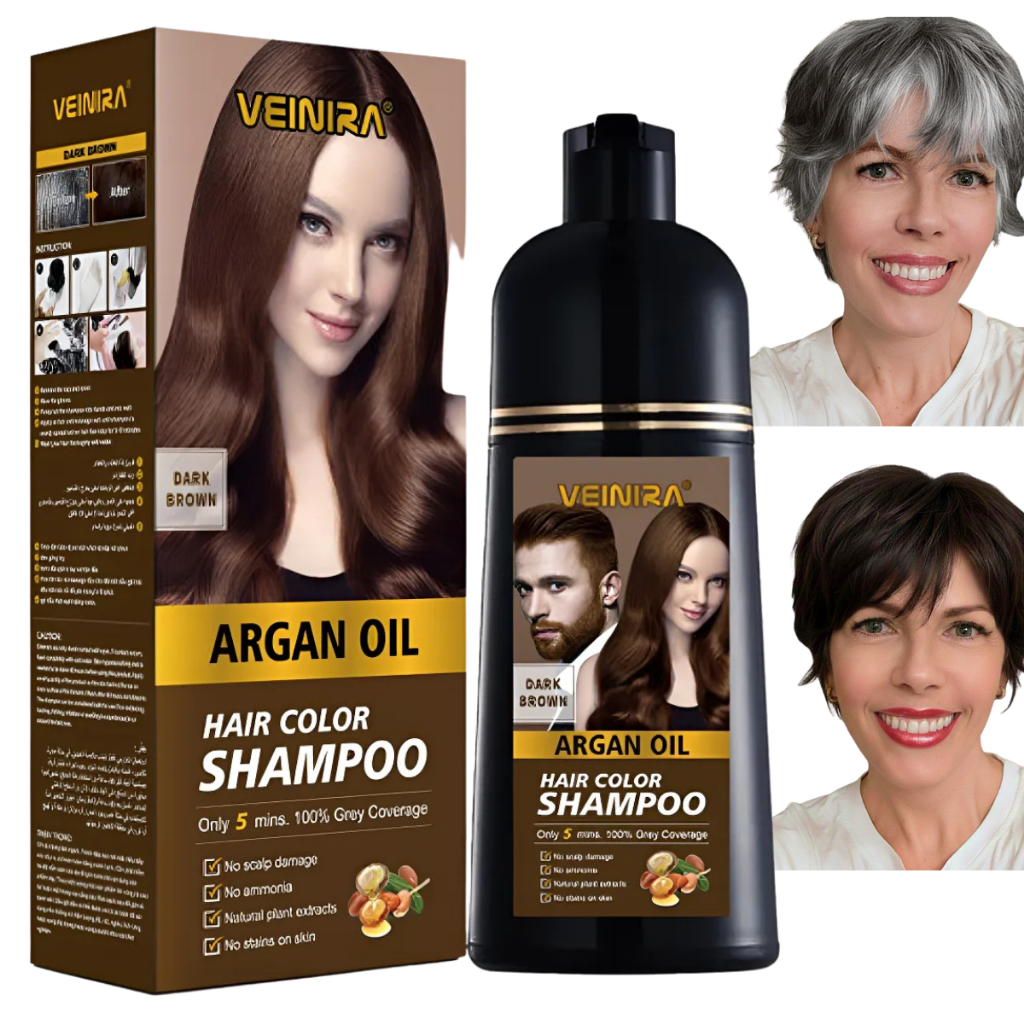 Escurecedor 400 ml de Barba e Cabelo Veinira Black Control Tonalizante Escurece de Imediato