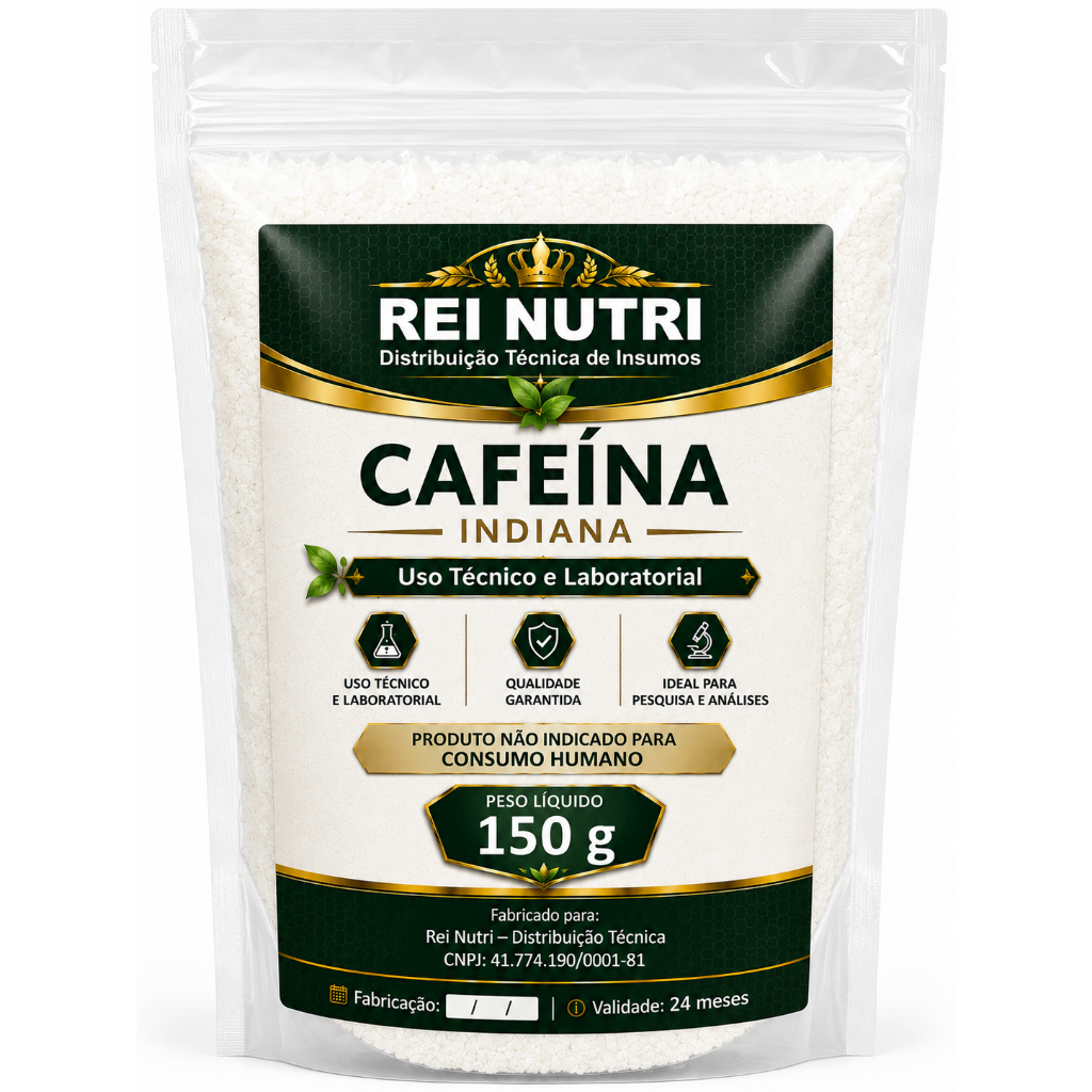 Cafeína Indiana 150g Uso Técnico Laboratorial Rei Nutri