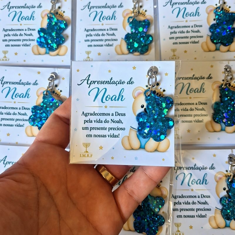 Detalhes do Kit Lembrancinha Chaveiros Ursinho Com Tag Personalizada | Chá de Bebê, Fraldas e Maternidade