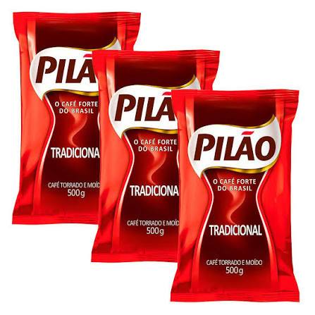 Kit com 3 pacotes Almofada de CAFÉ PILÃO | 500g cada