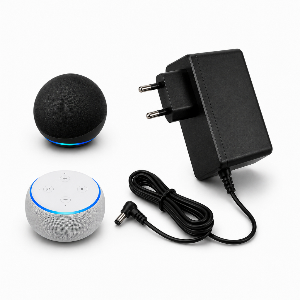 Fonte Carregador Alexa Echo Dot 3º 4º 5º Geração 12V 1.5A / 2A