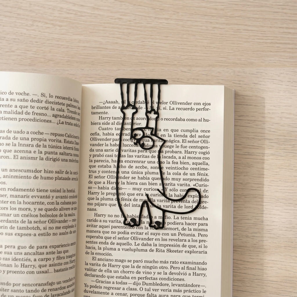 Marcador de Página de Livro Gato Criativo Gatinho Leitura Divertido Bookmark Gato Simon Simons Cat