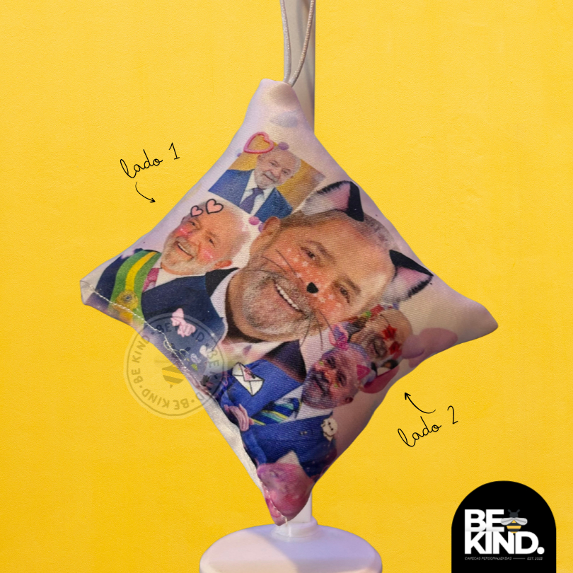 Chaveiro Personalizado Divertido 8x8 Dupla Face LULA Stan Cute Meme Humor (Feito artesanalmente/Criação paródica)