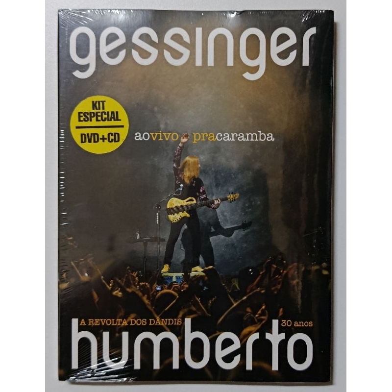 DVD+CD - HUMBERTO GESSINGER - ( A REVOLTA DOS DÂNDIS 30 ANOS ) AO VIVO PRA CARAMBA
