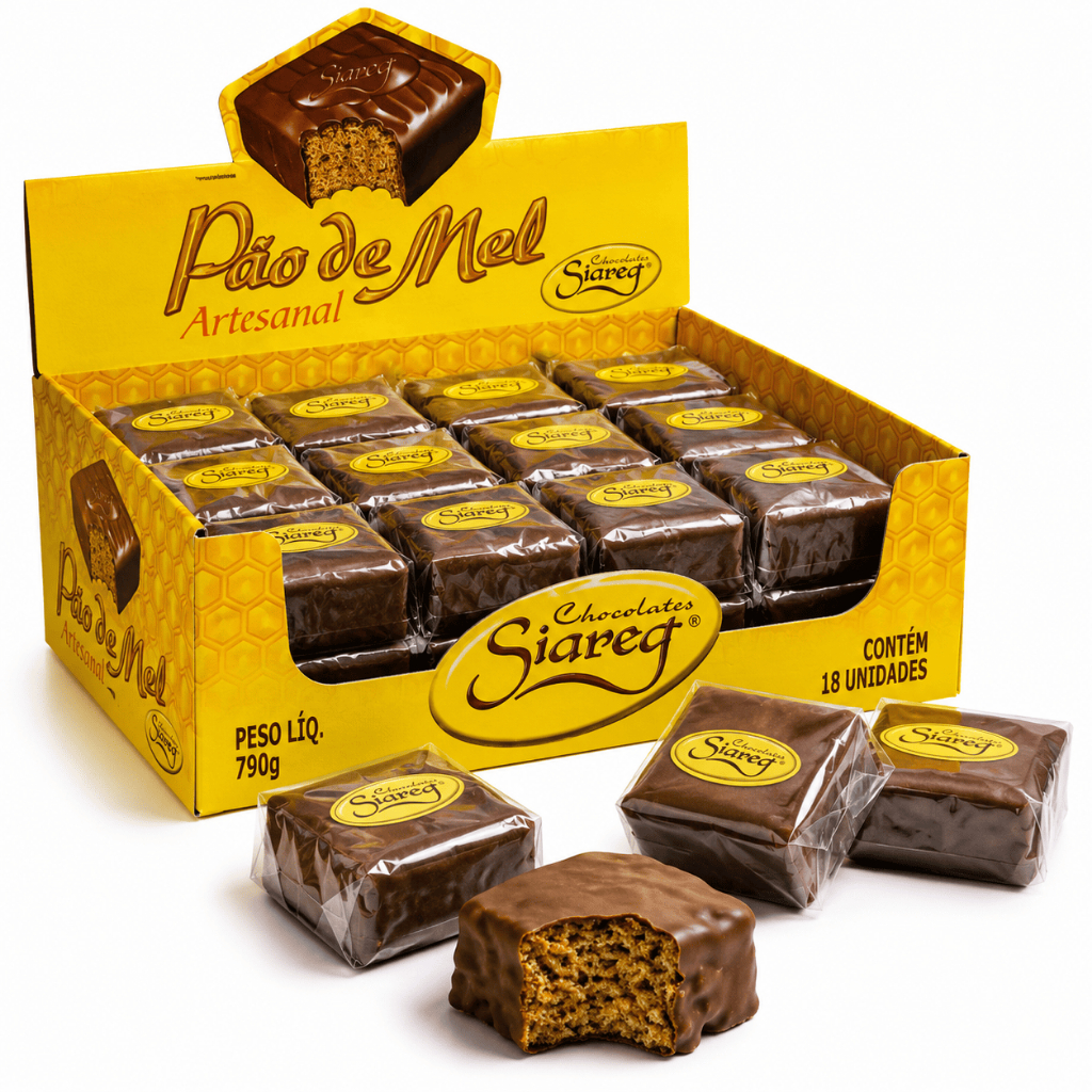 Pão De Mel Siareg 90 Unidades 44g Macio E Delicioso Ideal Para Festas Lembrancinhas E Revenda
