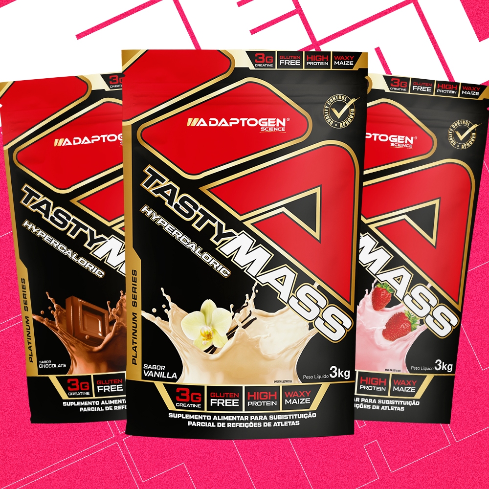 Tasty Mass Hipercalórico Adaptogen Science 3kg Todos os sabores
