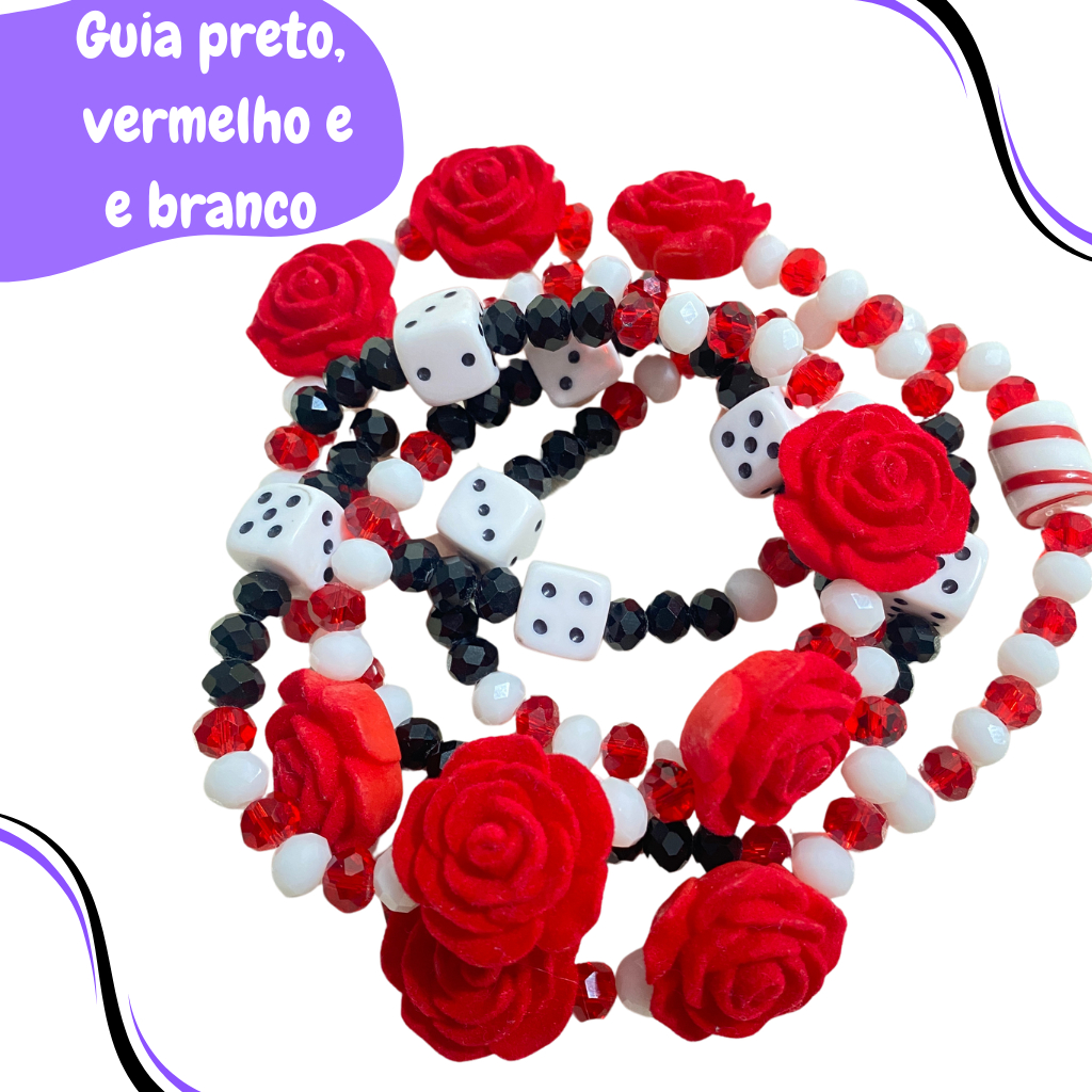 Guia Cristal 8mm Malandra Maria Navalha Maria Do Cais Malandragem Umbanda Candomblé Jurema Sagrada