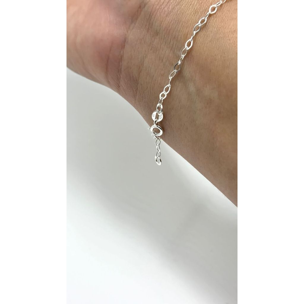 Pulseira prata 925 medalhinha de são bento pequena 8mm · foto 2