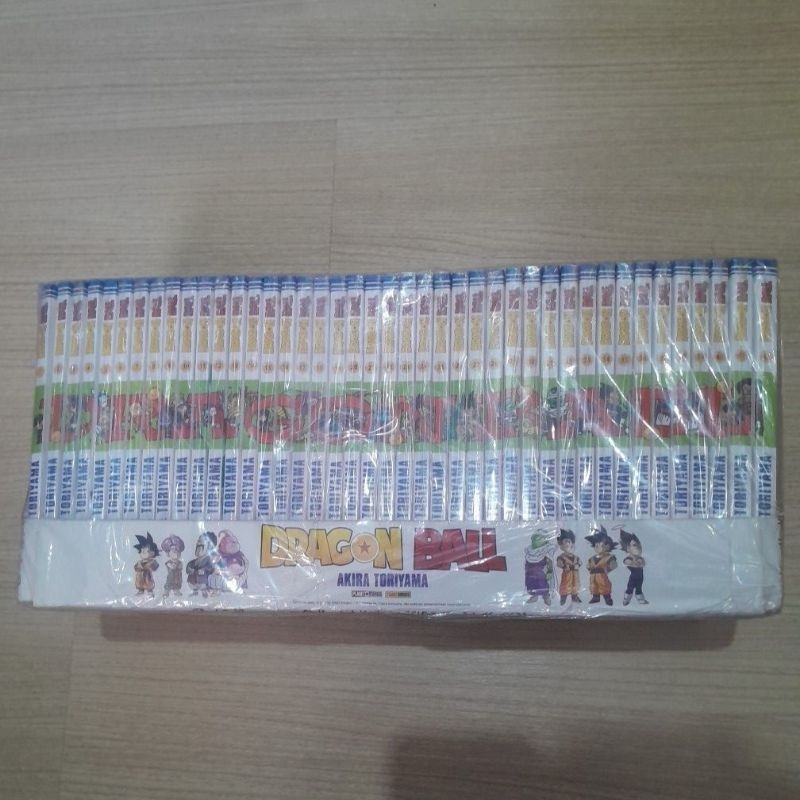 Box Mangá Dragon Ball 1 ao 42 + poster original Panini Papel Jornal