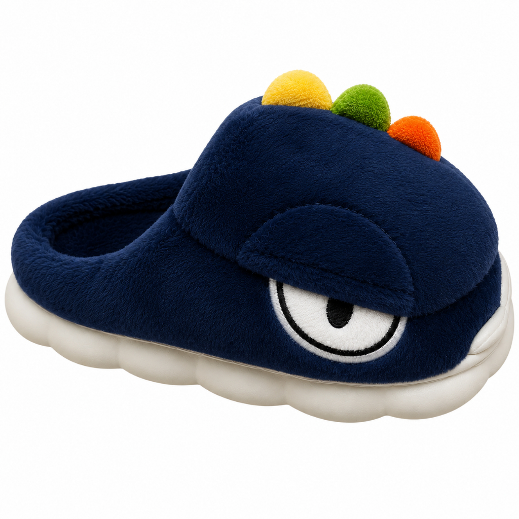 Pantufa Dinossauro Infantil Unissex Antiderrapante Super Macia Quentinha Pelúcia