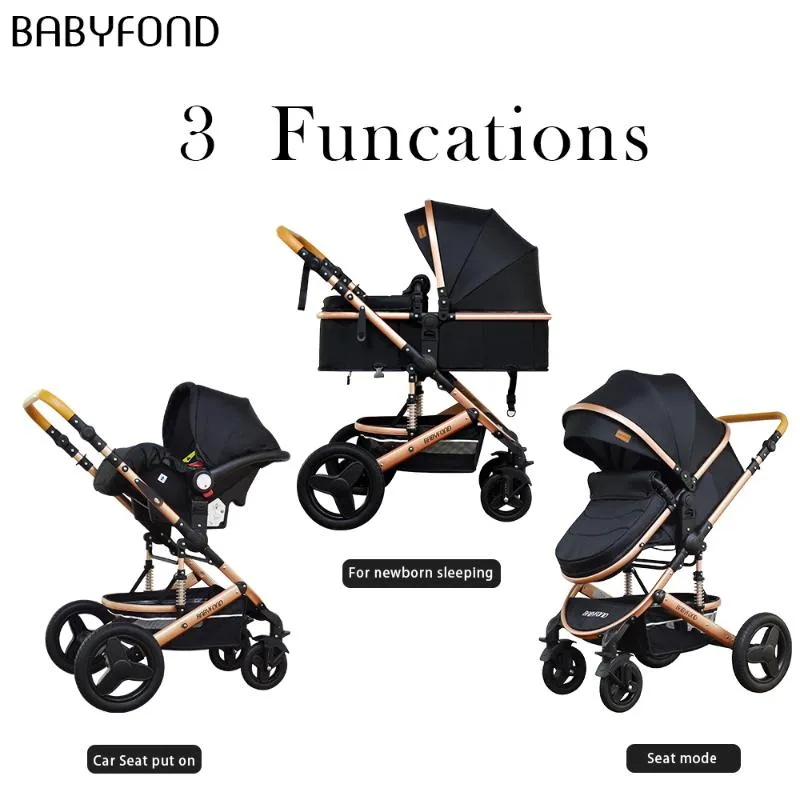 Carrinho de Bebê Europeu com Bebê conforto , amortecedores, Moisés ,menino menina , Rodas Resistente