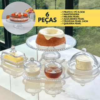 Aparelho Para Mesa Posta 6 Peças Café Chá Cristal Wolff & Lyor
