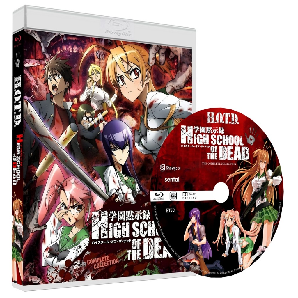 Blu-ray anime High School of the Dead - Highschool of the Dead - 2010 - Edição completa + OVA em bluray