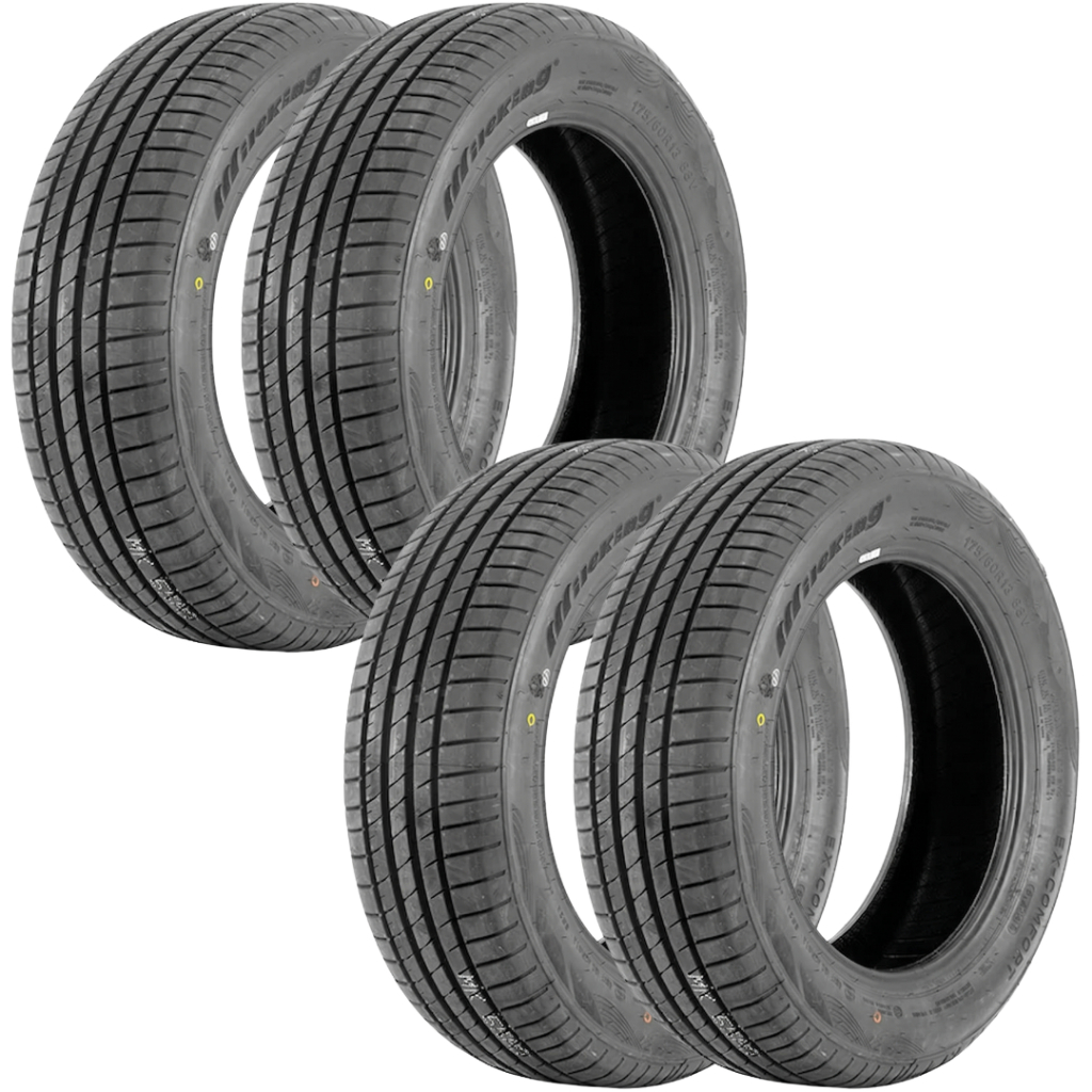 Jogo 4 Pneus 175/60 R13 Mile King Ex-Comfort 77H Novos Aro 13