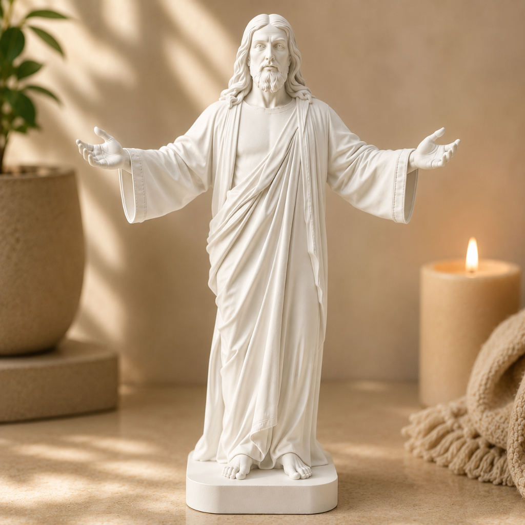Imagem de Jesus Cristo Decorativa Cantinho de Oração Católica Presente Religioso Fé