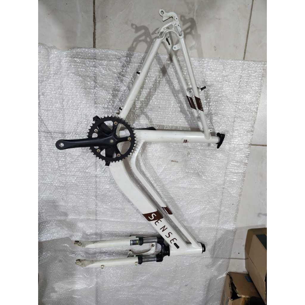 quadro bike sense brise eletrica suspensao central pedivela e direçao aro 26 imagens reais do produto semi novo