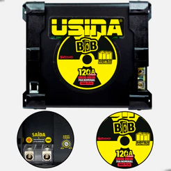 Fonte Carregadora Usina 120A Amperes Bob Para Som De Carro 12v Spark Dynamic