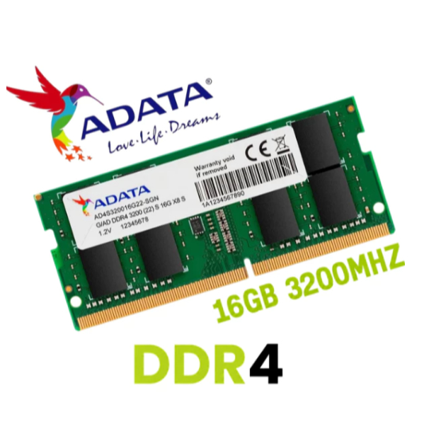 Memoria Ram DDR4 16GB 3200MHZ 2666MHZ para Notebook Adata/Smart/Zelia/Samsung SODIMM 1X16