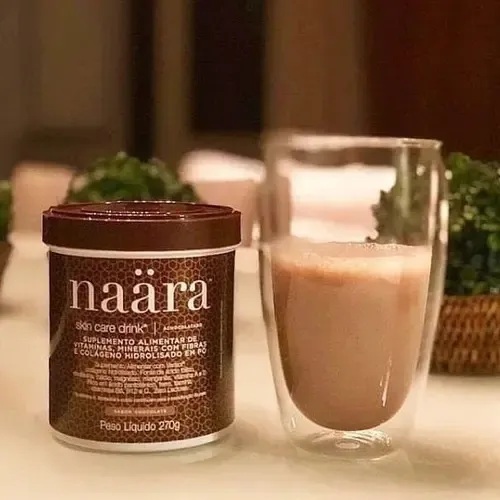 Naara Chocolate Colágeno Hidrolisado | Auxilia na Saúde da Pele, Cabelos e Unhas