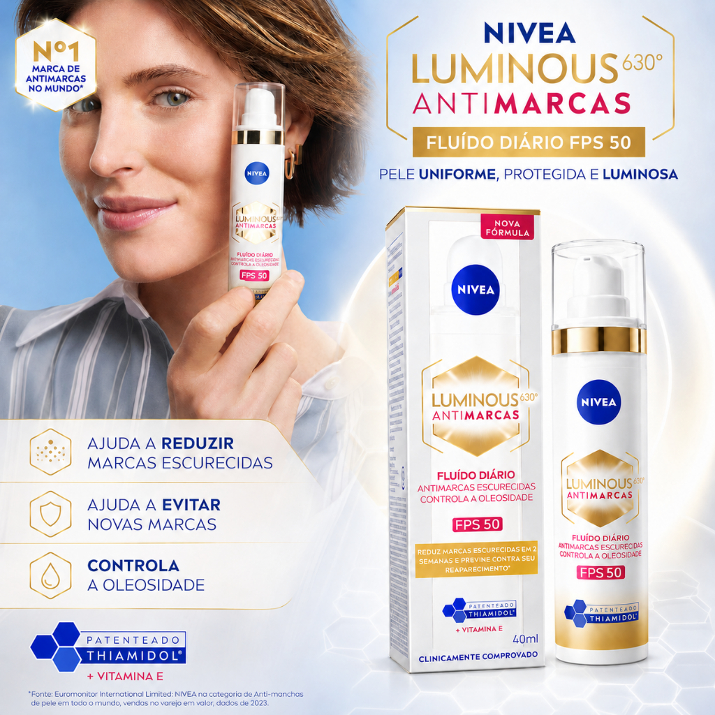 Creme Facial Nivea Cellular Luminous 630º 40ml Reduz Manchas — imagem 2 de 2