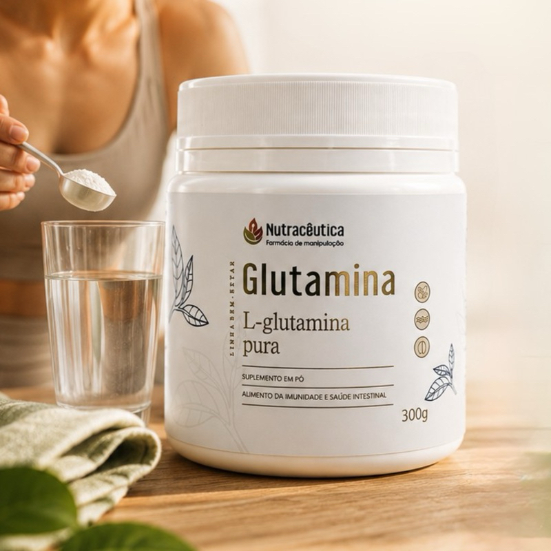 Glutamina Pura 300g | Saúde Intestinal, Imunidade e Recuperação Muscular