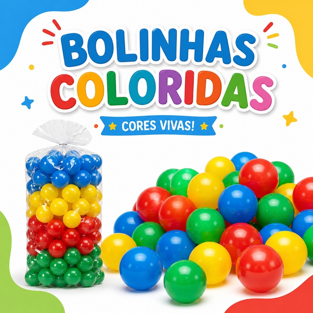 300 Bolinhas de Piscina Ótimas Para Brinquedo Tombo Legal Piscina de Bolinha