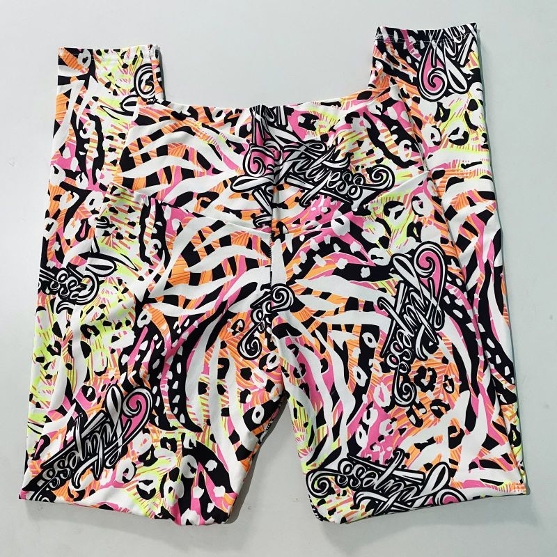 Calça Legging Fitness Feminina Estampada Academia Treino Tam P