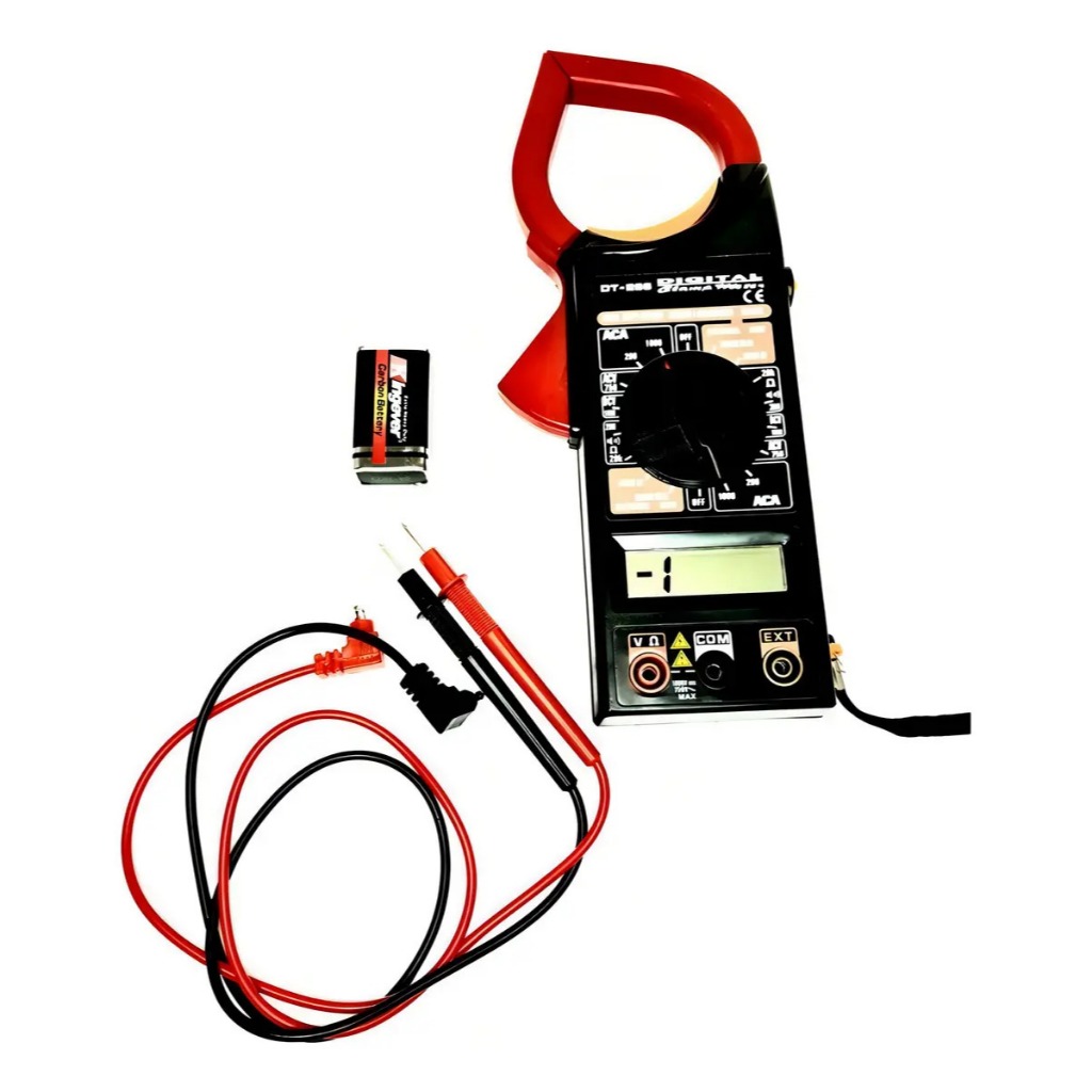 Alicate Amperímetro Digital Clamp Meter DT-266 com Teste de Continuidade