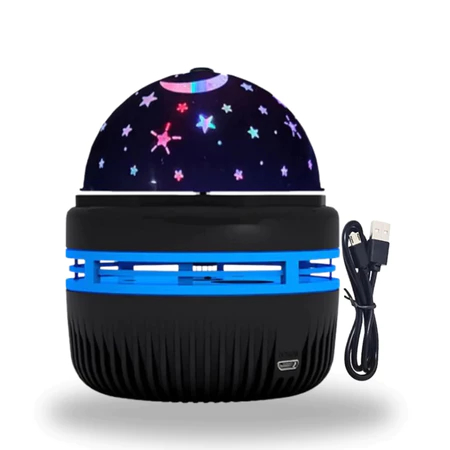 Projetor Galáxia LED Céu Estrelado com 21 Efeitos | Luminária Noturna para Quarto Infantil e Adulto